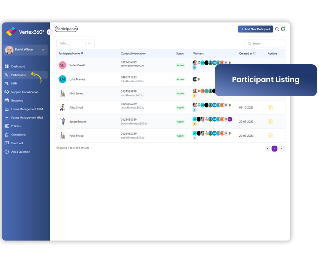 NDIS Participant Management Software