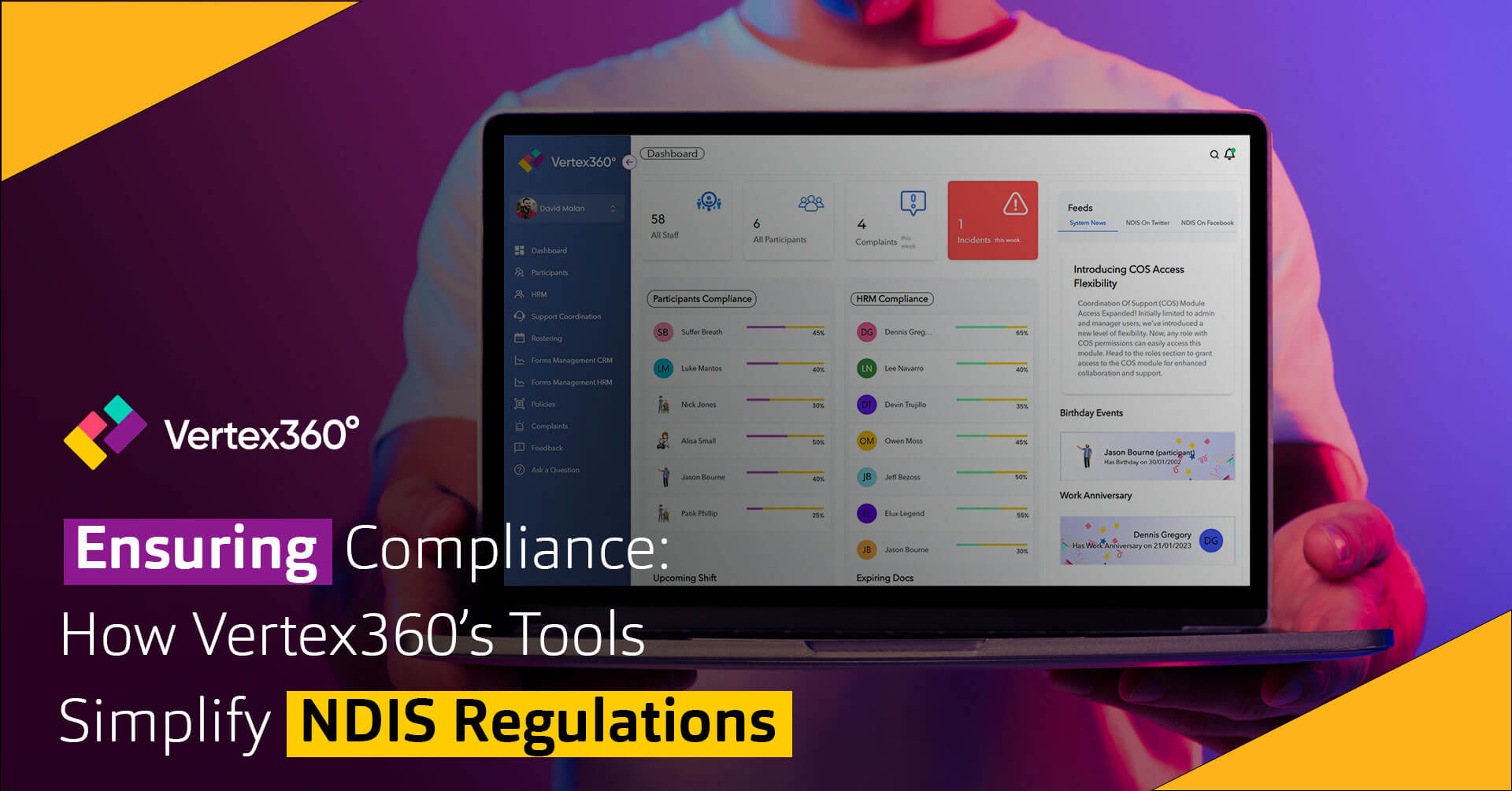 Simplify NDIS Compliance with Vertex360 Tools