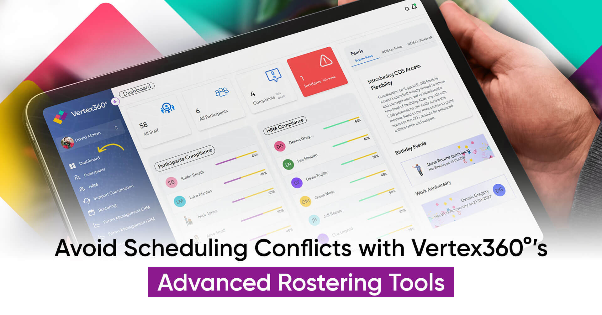 Avoid Scheduling Conflicts with Vertex360's NDIS Rostering