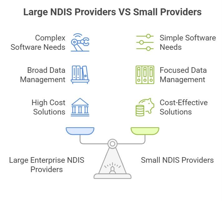 Understanding the Differences Between Small and Large NDIS Providers