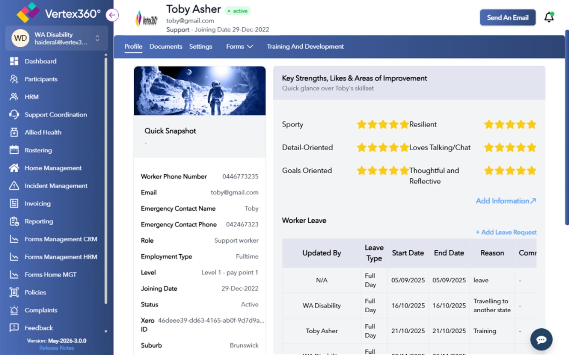 Worker Profiles
